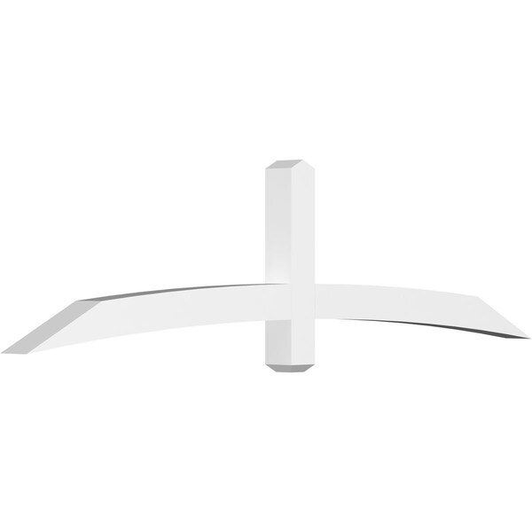 Ekena Millwork Bellingham Architectural Grade PVC Gable Bracket, 84"W x 21"H x 4"D x 4"F, 6/12 Pitch GBP084X21X0404BEL00 - main